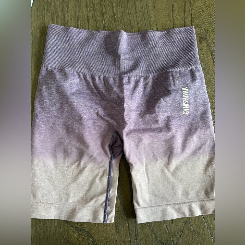 Gymshark Ombre Purple and Tan Shorts